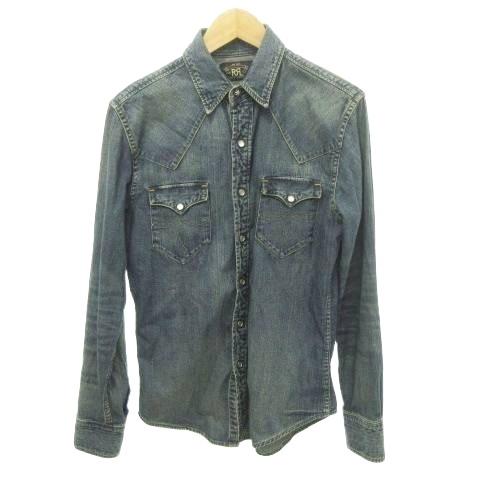 ダブルアールエル RRL ウェスタンデニム シャツ 長袖 ラウンド