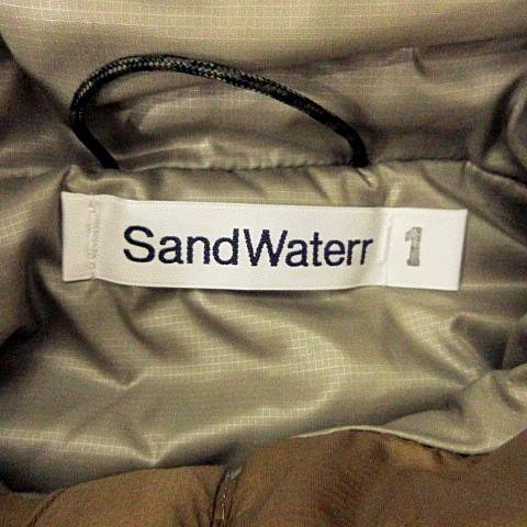 サンドウォーター SANDWARTERR 美品 ORGANIZED HOODED PUFF BLOUSON フーデッド パフ ブルゾン ジャケット 1 S相当 ベージュ メンズ_6