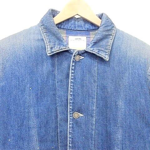 未使用品 ビズビム VISVIM 25FW SS COVERALL DOWN DMGD INDIGO ダウン