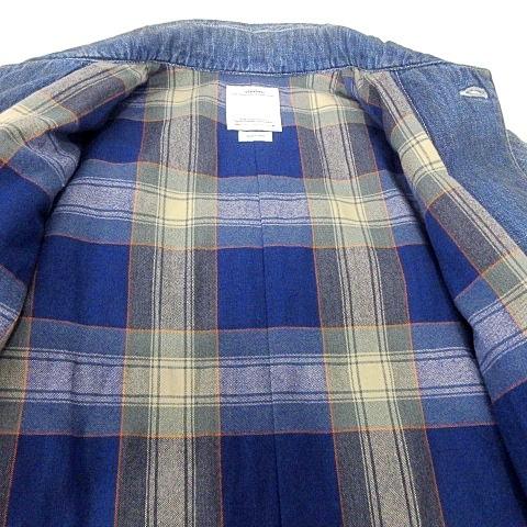 未使用品 ビズビム VISVIM 25FW SS COVERALL DOWN DMGD INDIGO ダウン