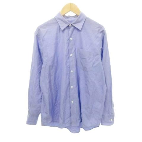 コモリ COMOLI 15SS シャツ 長袖 ポケット 無地 薄手 0 XSサイズ 紫