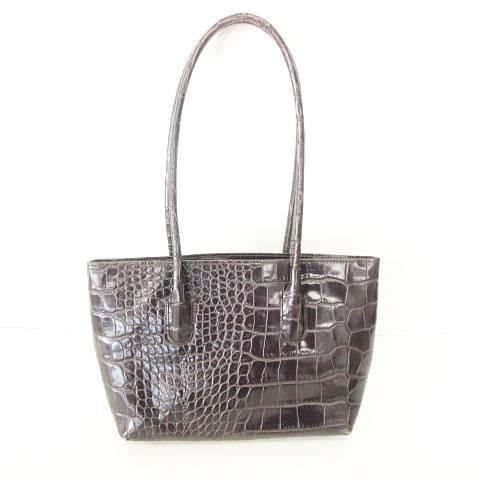 FURLA　レディ　Lサイズ　クロコ柄　ハンドバッグ FURLA（フルラ） クロコ型押し エナメル トートバッグ 鞄 カバン