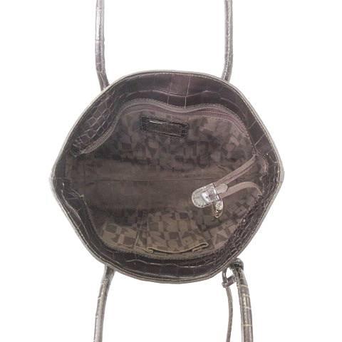 FURLA（フルラ） クロコ型押し エナメル トートバッグ 鞄 カバン
