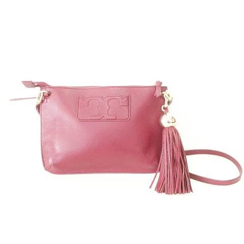 TORY BURCH（トリーバーチ） 美品 ペブルレザー ショルダーバッグ 
