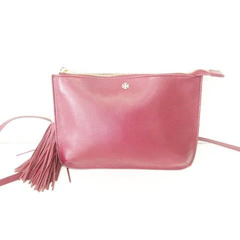 TORY BURCH（トリーバーチ） 美品 ペブルレザー ショルダーバッグ 