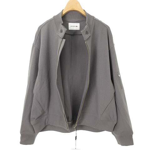 中古 未使用品 ラコステ Lacoste Bf075el スタンドカラー ストレッチ ブルゾン ジャケット ジャージー素材 40 グレー 国内正規品 レディース 053 ブランド古着販売のベクトル 通販 Yahoo ショッピング