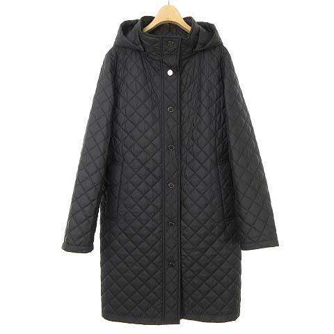 超美品 マッキントッシュ ロンドン Mackintosh London エマ キルティング ロング コート フーデット フード付き 中綿 40 ネイビー G5a01 229 29 レディース 気質アップ Kuljic Com