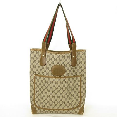 中古 グッチ GUCCI オールドグッチ ヴィンテージ GG シェリーライン トートバッグ PVC レザー 茶 ブラウン メンズ レディース 【ベクトル 古着】 :053-902112130001:ブランド古着販売のベクトル - 通販 - Yahoo!ショッピング オーダー受付中 GUCCI トートバッグ レザー 本革 シェリーライン オールドグッチ トートバッグ