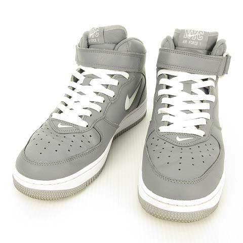 中古 ナイキ Nike Dh5622 001 Air Force 1 Mid Qs Jewel Nyc Cool Grey エアフォース1 ミッド ハイカット スニーカー 26 5cm グレー メンズ ベクトル 古着 053 ブランド古着販売のベクトル 通販 Yahoo ショッピング