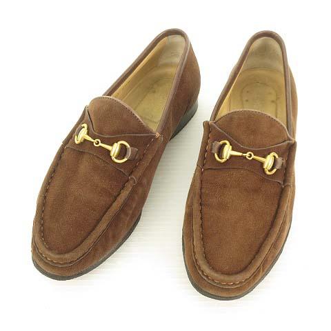 グッチ GUCCI オールドグッチ 100 255 スウェード ビット ローファー