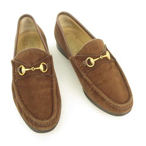 グッチ GUCCI オールドグッチ 100 255 スウェード ビット ローファー