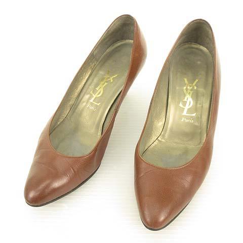 イヴサンローラン YVES SAINT LAURENT ヴィンテージ プレーン レザー