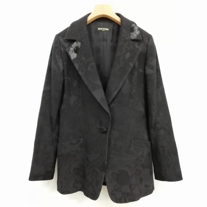 ヒロココシノ HIROKO KOSHINO ジャカード ビジュ スパンコール 刺繍  