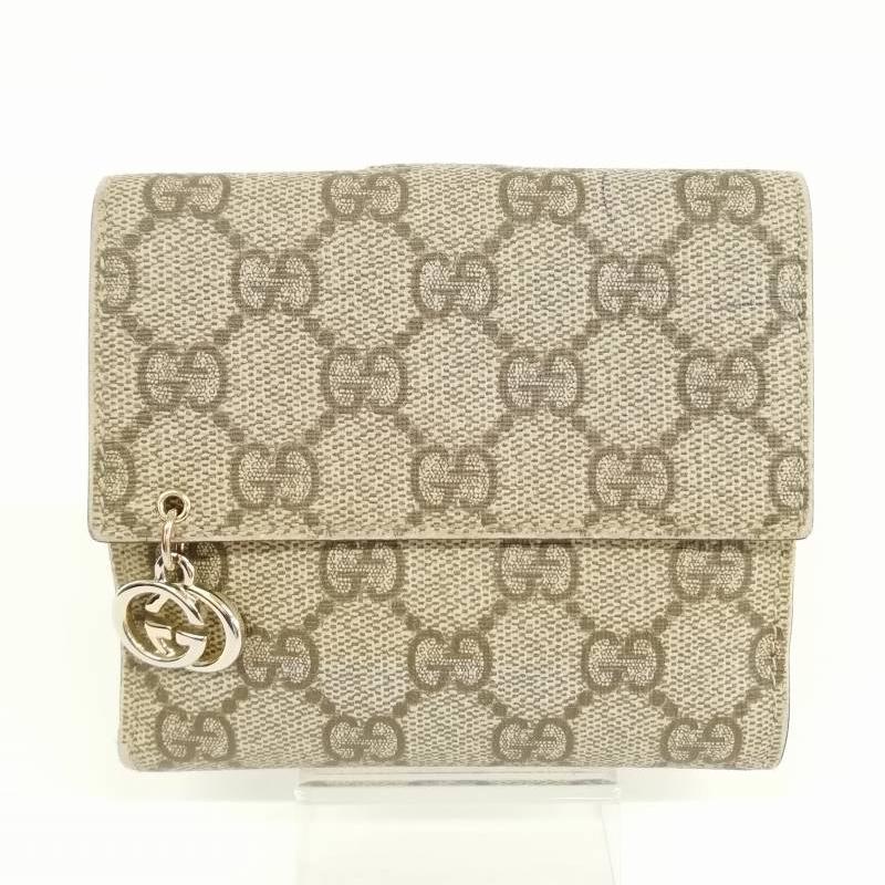 グッチ GUCCI 212105 GGスプリーム Wホック財布 二つ折り財布 