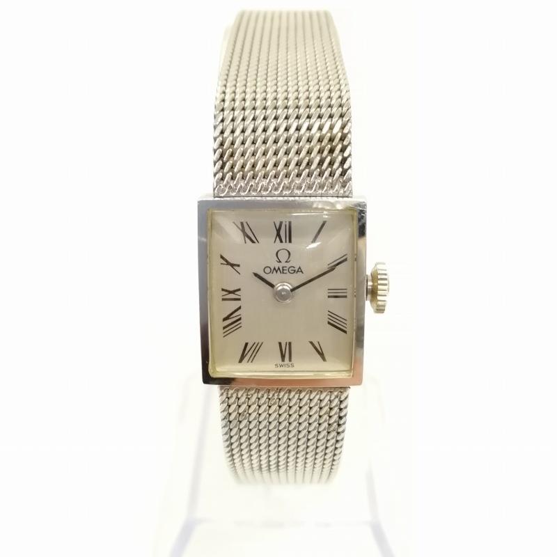 オメガ OMEGA 手巻き スクエア アンティーク ウォッチ 腕時計 10KGF  