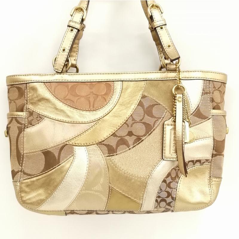 コーチ COACH 12740 シグネチャー パッチワーク ハンドバッグ トート 