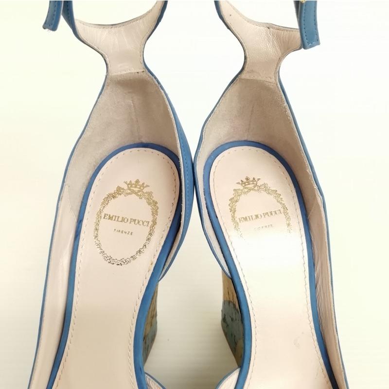 エミリオプッチ EMILIO PUCCI ウェッジソール プラットフォーム 
