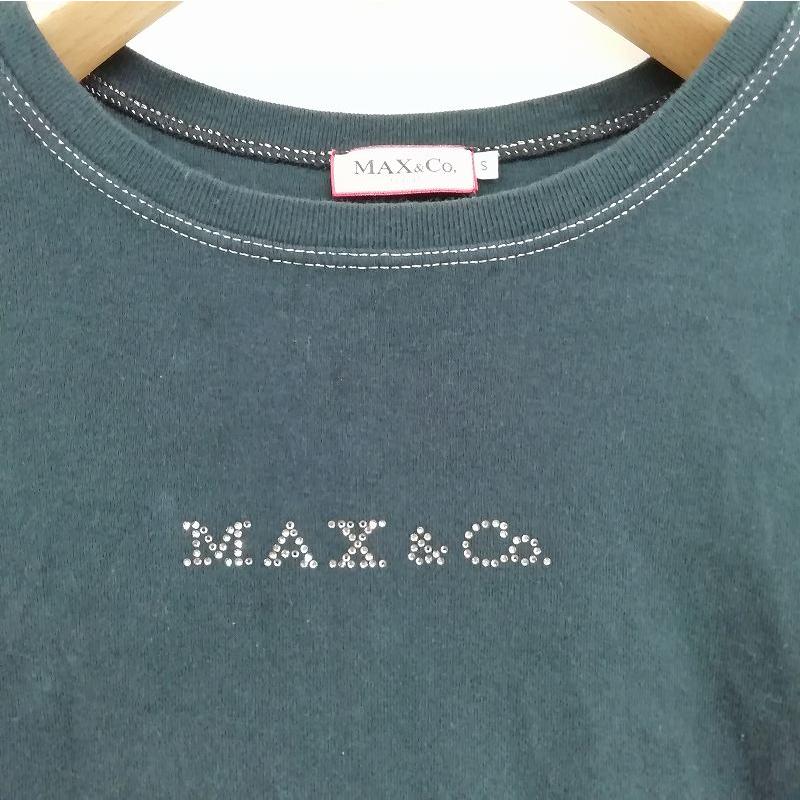 マックス&コー MAX&CO. ビジュー 半袖 カットソー Tシャツ ライン 