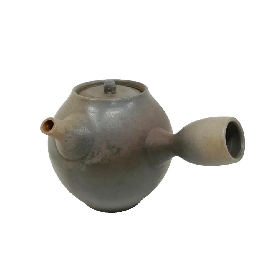 煎茶道具　備前焼　齊藤隆作　横手急須　共布　共箱　M　R6059 煎茶道具 備前焼 齊藤隆作 横手急須 共布 共箱 M R6059 - メルカリ