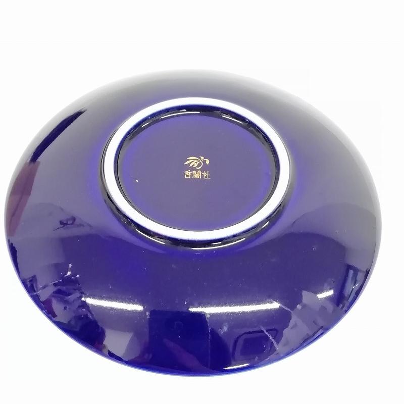 香蘭社 銘々皿 金彩5枚セット 小皿 瑠璃色 胡蝶蘭 皿 その他