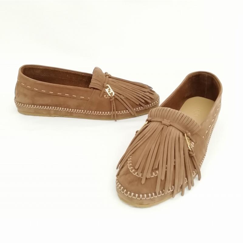 FENDI（フェンディ） FENDI 7P1589 オーロック ローファー フリンジ