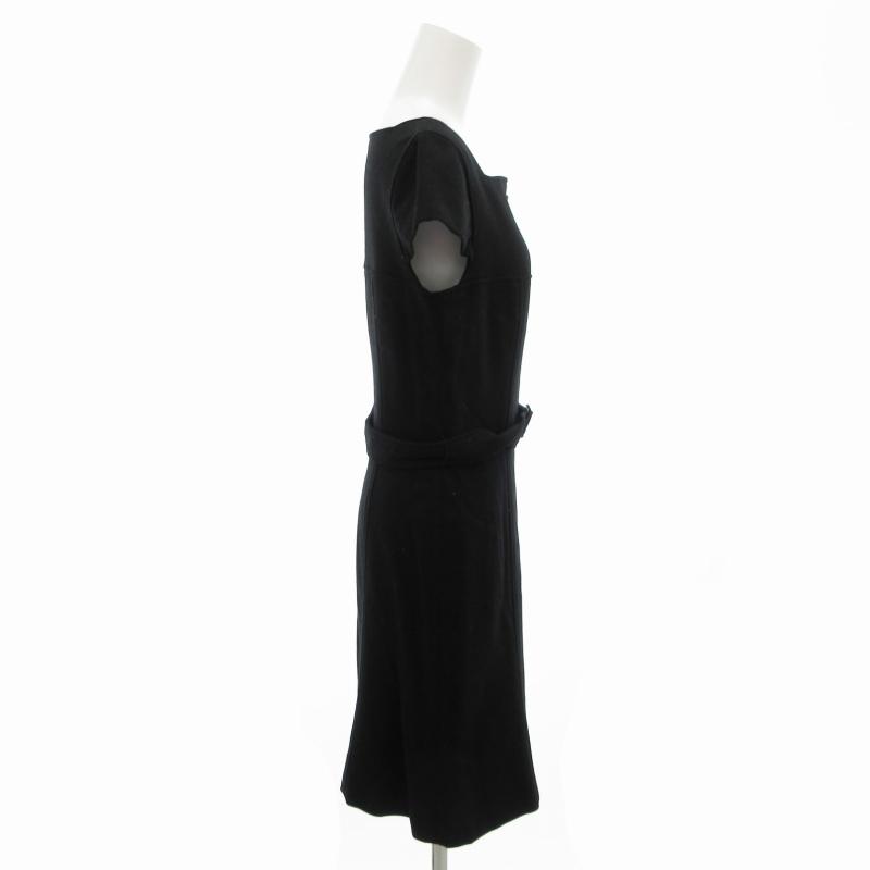 クレージュ courreges ワンピース シルバー金具 半袖 ひざ丈 38 クレージュ courreges ワンピース シルバー金具 半袖 ひざ丈 38