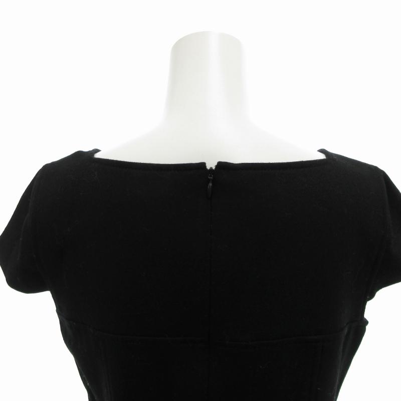 クレージュ courreges ワンピース シルバー金具 半袖 ひざ丈 38 クレージュ courreges ワンピース シルバー金具 半袖 ひざ丈 38