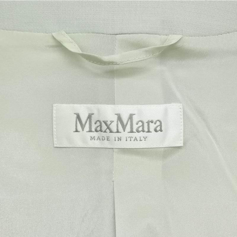 マックスマーラ MAX MARA 白タグ ノーカラー ジャケット 比翼 42  