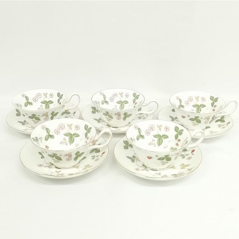 ウェッジウッド デミタスカップ 5客セット ワイルドストロベリー