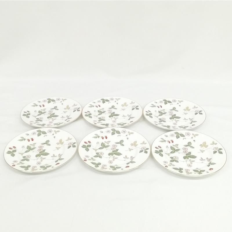 ウェッジウッド WEDGWOOD ワイルドストロベリー ケーキ皿 6客セット  