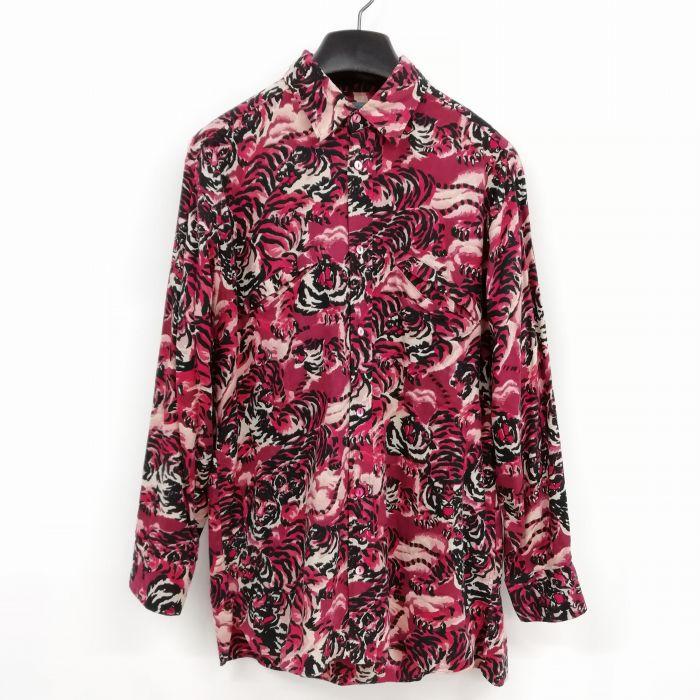 KENZO ボタンダウンシャツチェック虎
