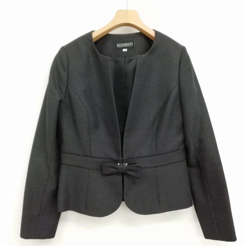 RUDIMENTI スカート スーツ セットアップ ノーカラー ジャケット RUDIMENTI スカート スーツ セットアップ ノーカラー ジャケット