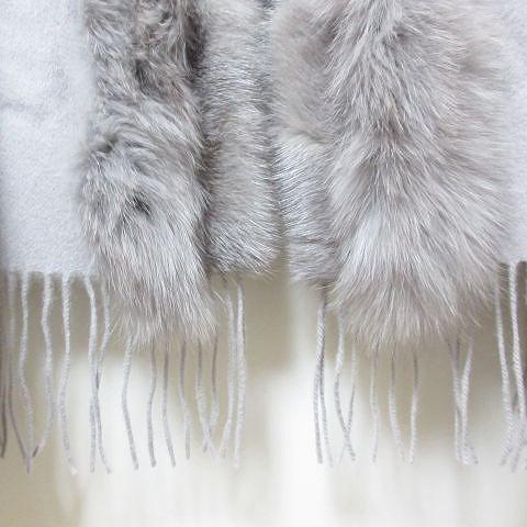 tiedeur ティエドゥール カシミヤ100% ミンク フォックスファー