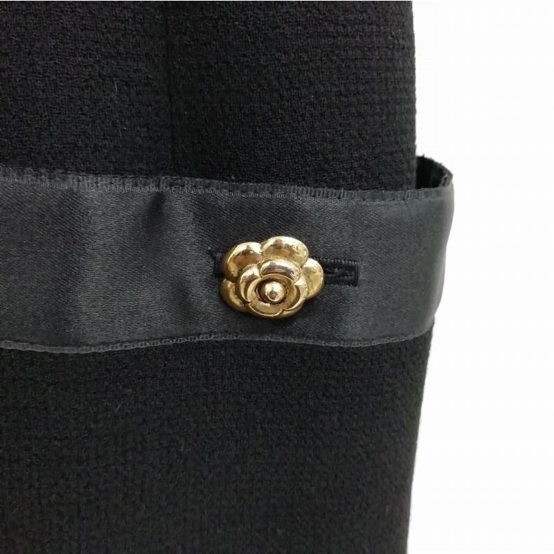 CHANEL シャネル ヴィンテージ カメリア 金ボタン ワンピース CHANEL シャネル ヴィンテージ カメリア 金ボタン ワンピース