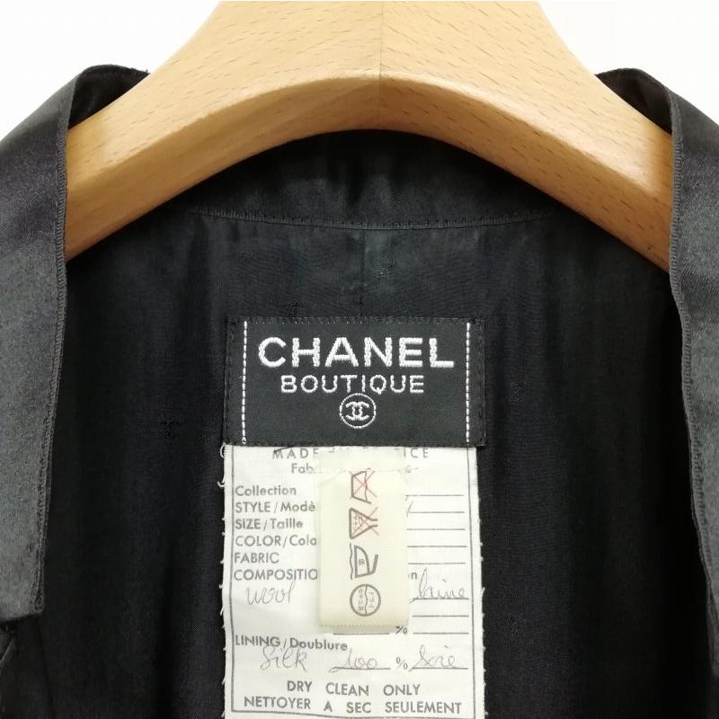 CHANEL シャネル ヴィンテージ カメリア 金ボタン ワンピース CHANEL シャネル ヴィンテージ カメリア 金ボタン ワンピース