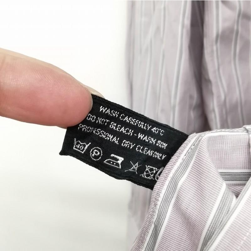 トムフォード TOM FORD ホリゾンタルカラー ストライプ シャツ  