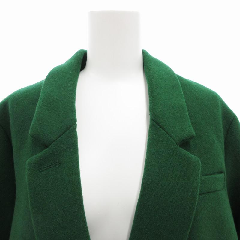 ZARA ザラ TRF 美品 ダブル チェスターコート ミドル XS 緑 ZARA ザラ TRF 美品 ダブル チェスターコート ミドル XS 緑