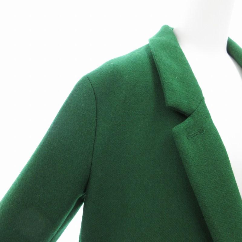 ZARA ザラ TRF 美品 ダブル チェスターコート ミドル XS 緑 ZARA ザラ TRF 美品 ダブル チェスターコート ミドル XS 緑