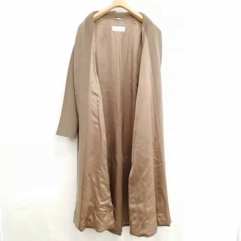 マックスマーラ MaxMara 白タグ カシミア混 スタンドカラー コート 42