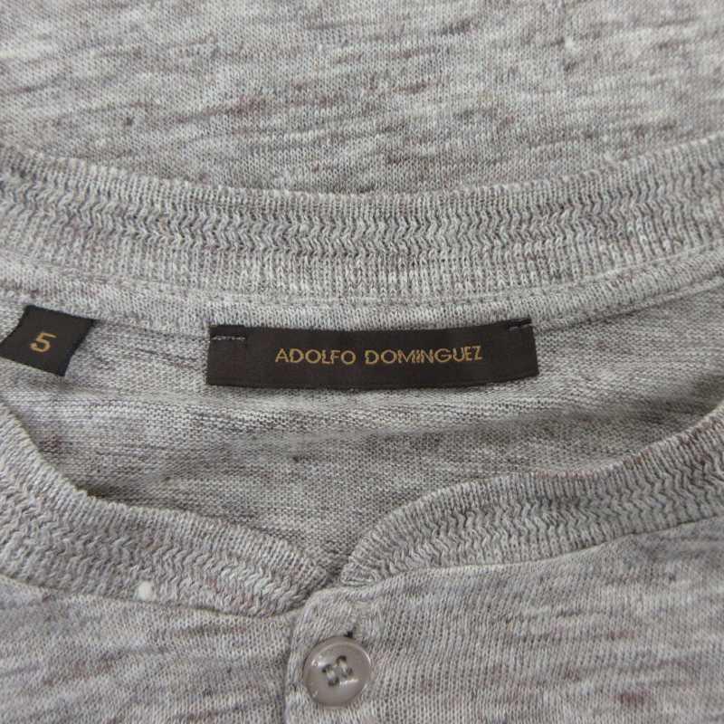 ADOLFO DOMINGUEZ アドルフォドミンゲス 美品 ヘンリーネック ニット 
