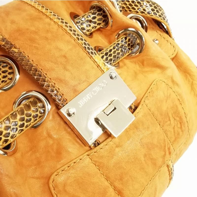 ジミーチュウ JIMMY CHOO 差し置い ラモナ レザー ハンドバッグ  