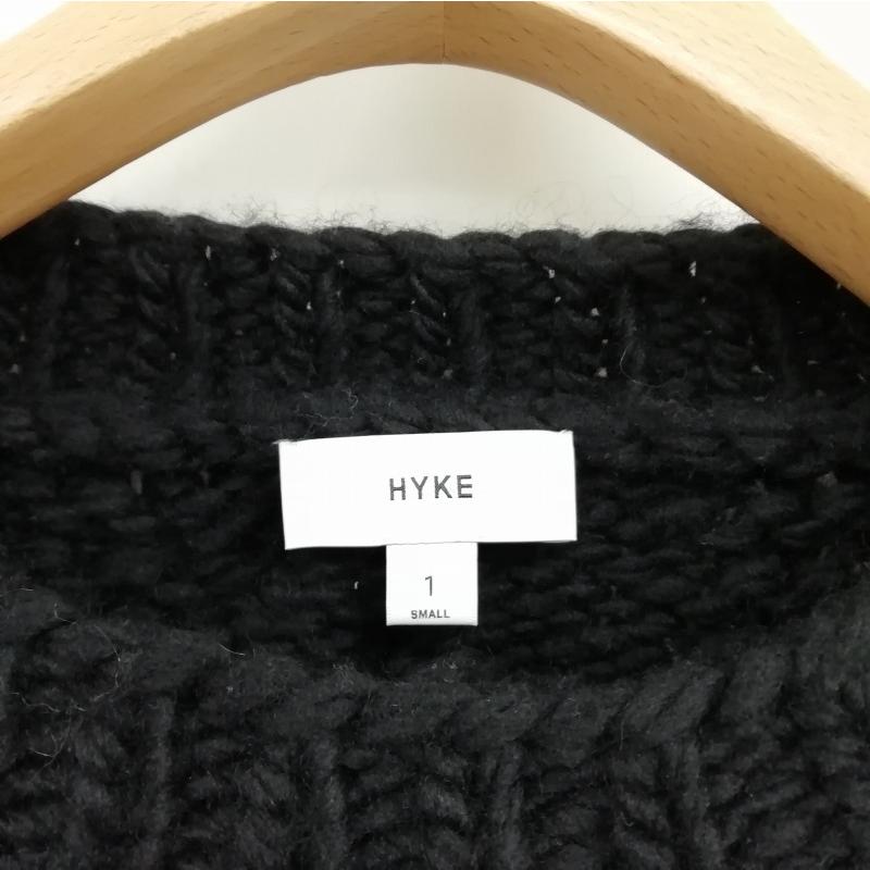 ハイク HYKE 22AW 222-11283 CABLE-KNIT HALF SLEEVE SWEATER ケーブル 