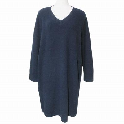 【カシミヤ混】エンフォルド ニットワンピース オーバーサイズ マキシ ハイネック カシミヤ混】エンフォルド ニットワンピース オーバーサイズ マキシ