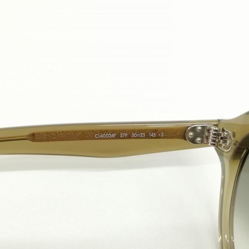 新品未使用ケース付CELINEサングラスCL4034FNオリーブグリーンベージュ CELINE セリーヌ CL40034F サングラス ウェリントン
