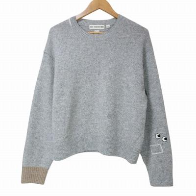 UNITED ARROWS】美品 厚手ニット ラグランスリーブ 灰 L☆
