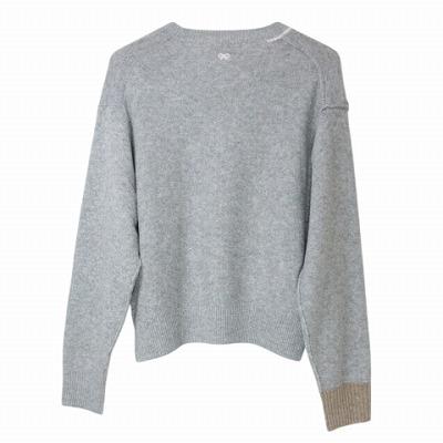 ユニクロ アニヤハインドマーチ 美品 23AW プレミアムラムクルーネック  