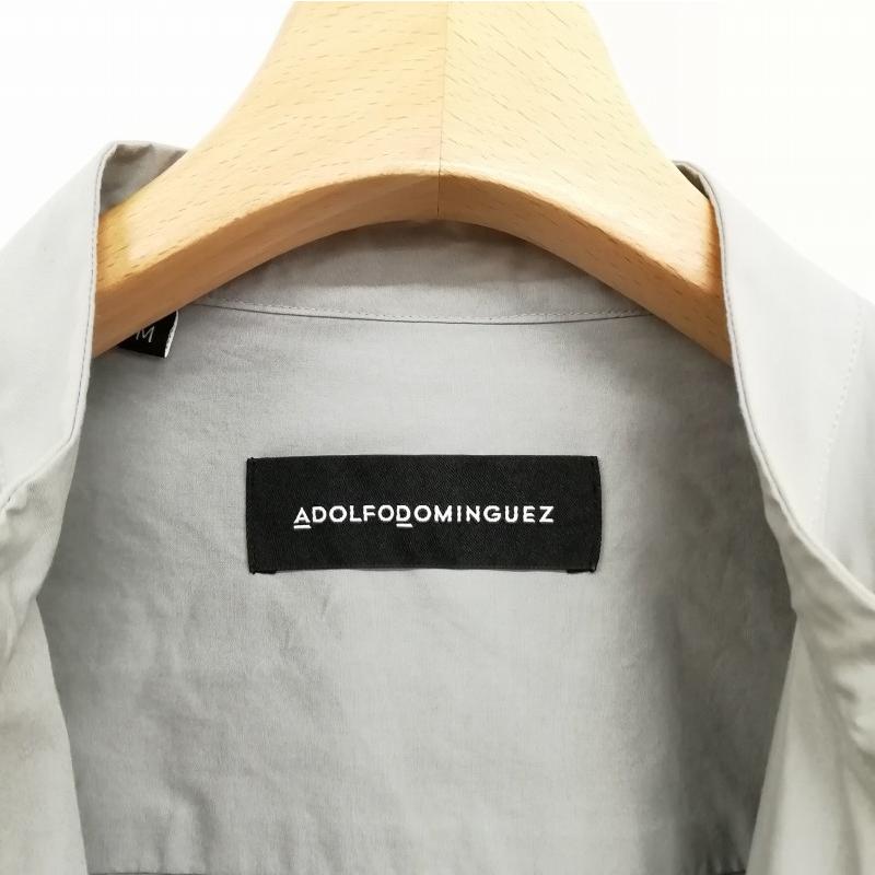 ADOLFO DOMINGUEZ アドルフォドミンゲス バンドカラー シャツ ADOLFO DOMINGUEZ アドルフォドミンゲス バンドカラー シャツ