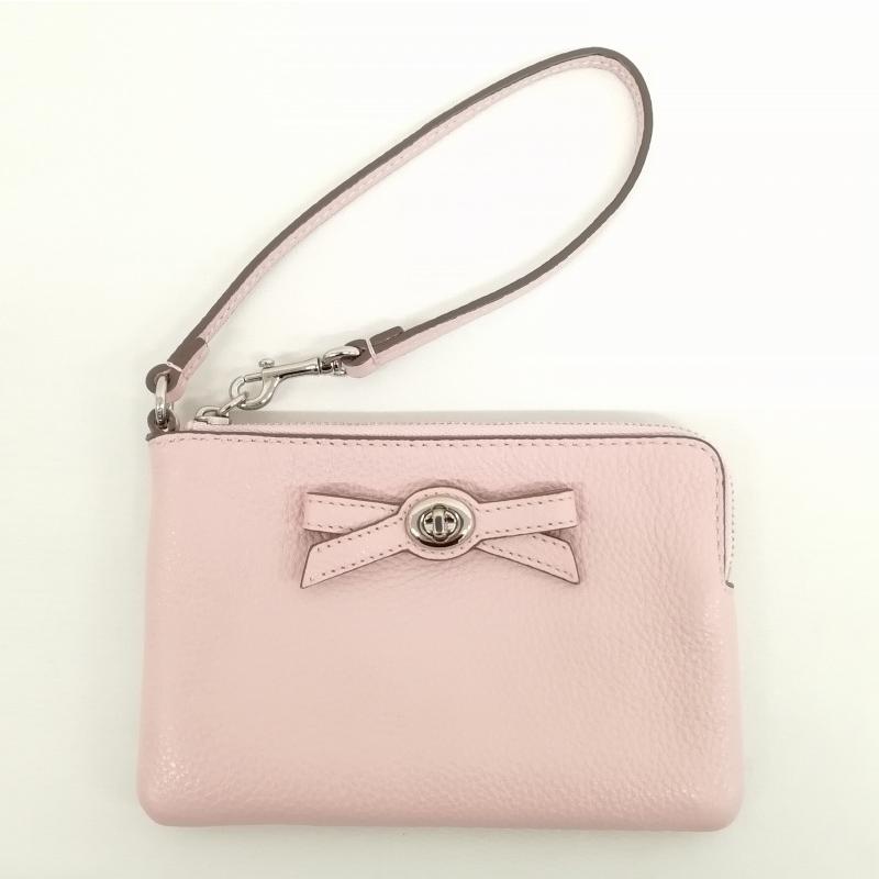 COACH（コーチ） COACH F65753 リストレット ポーチ リボン レザー 美 