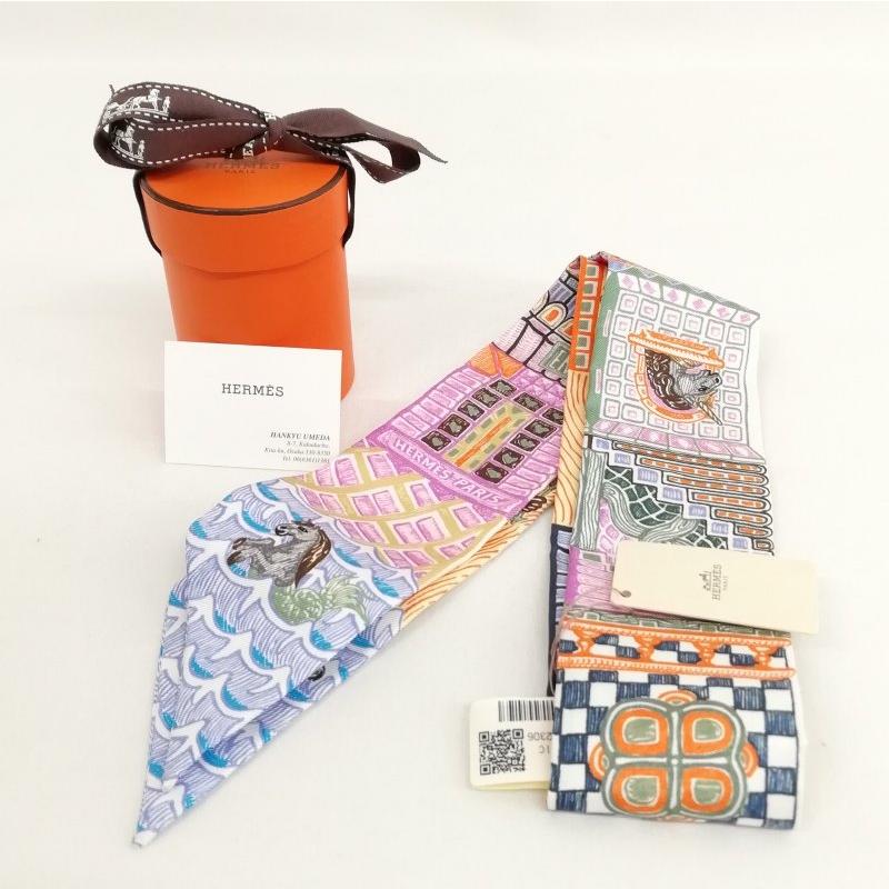 HERMES 未使用品 エルメス 2023 ツイリー Super Silk Quest HERMES 未使用品 エルメス 2023 ツイリー Super Silk Quest
