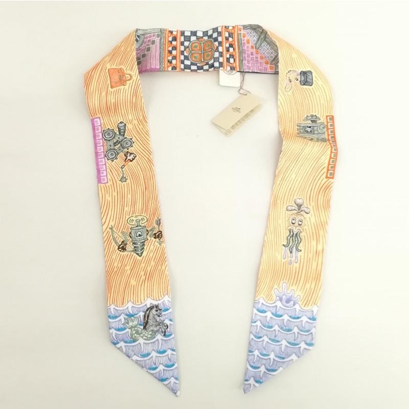 HERMES 未使用品 エルメス 2023 ツイリー Super Silk Quest HERMES 未使用品 エルメス 2023 ツイリー Super Silk Quest